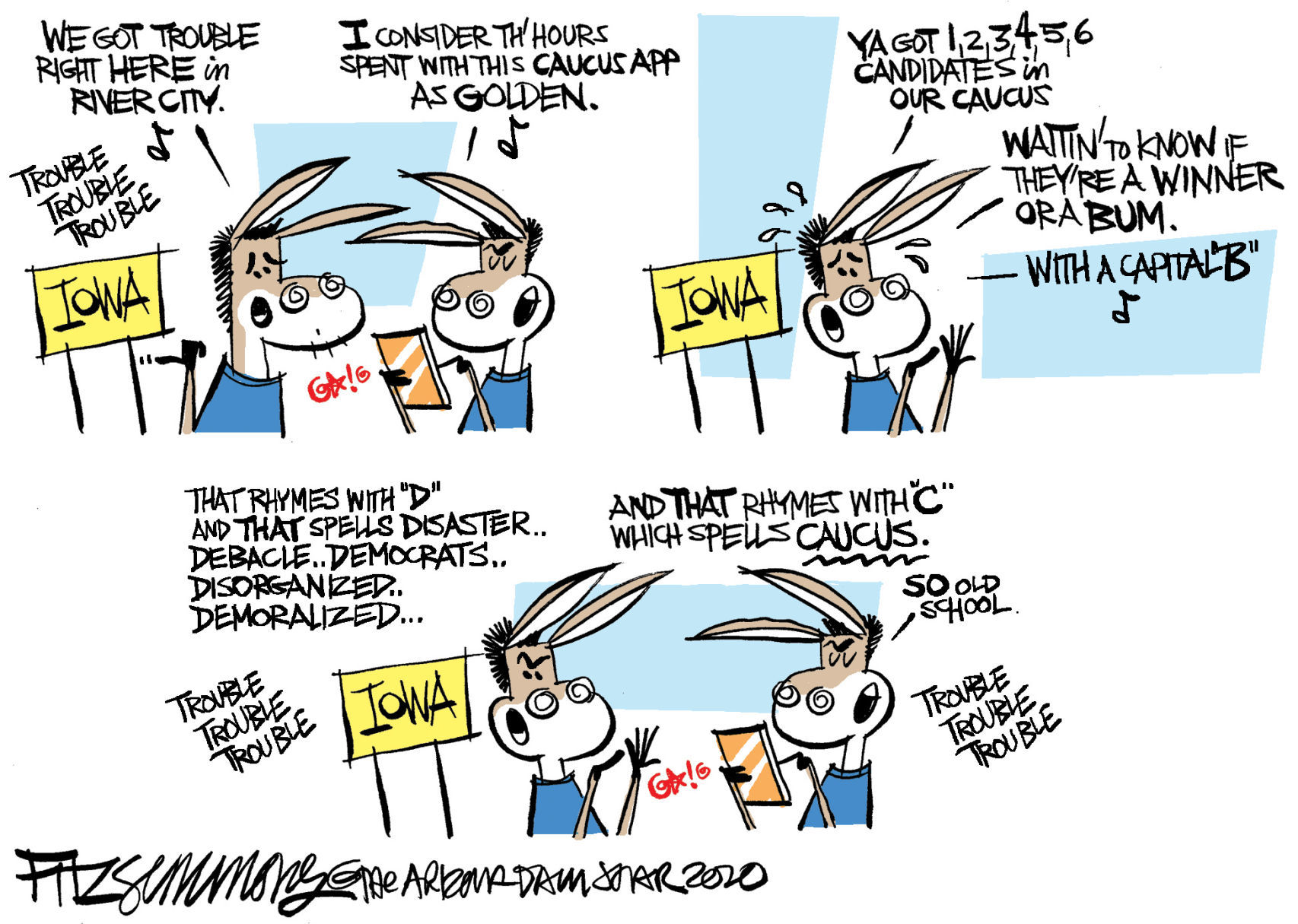 Daily Fitz Cartoon: Iowa Io-what?